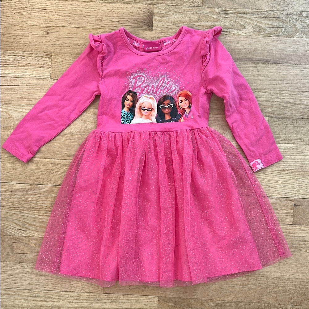 Barbie Pink Long Sleeve Dress